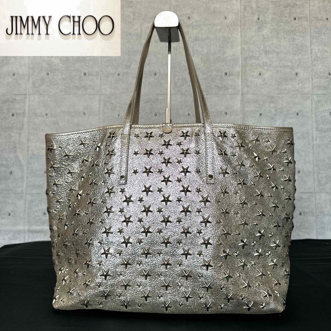 JIMMY CHOO - 【良品】JIMMY CHOO SASHA/M シルバー スタッズ JIMMY CHOO - 【良品】JIMMY CHOO SASHA/M シルバー スタッズ