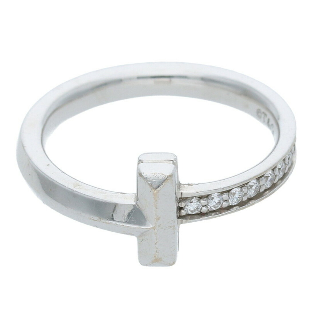 Tiffany & Co. - ティファニー Tワン ナロー K18WGハーフダイヤ Tiffany & Co. - ティファニー Tワン ナロー K18WGハーフダイヤ