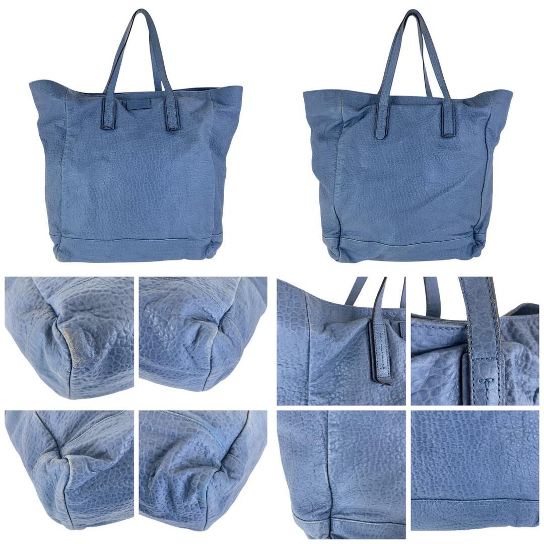 GUCCI - GUCCI グッチ ブルー ネイビー レザー トートバッグ GUCCI - GUCCI グッチ ブルー ネイビー レザー トートバッグ