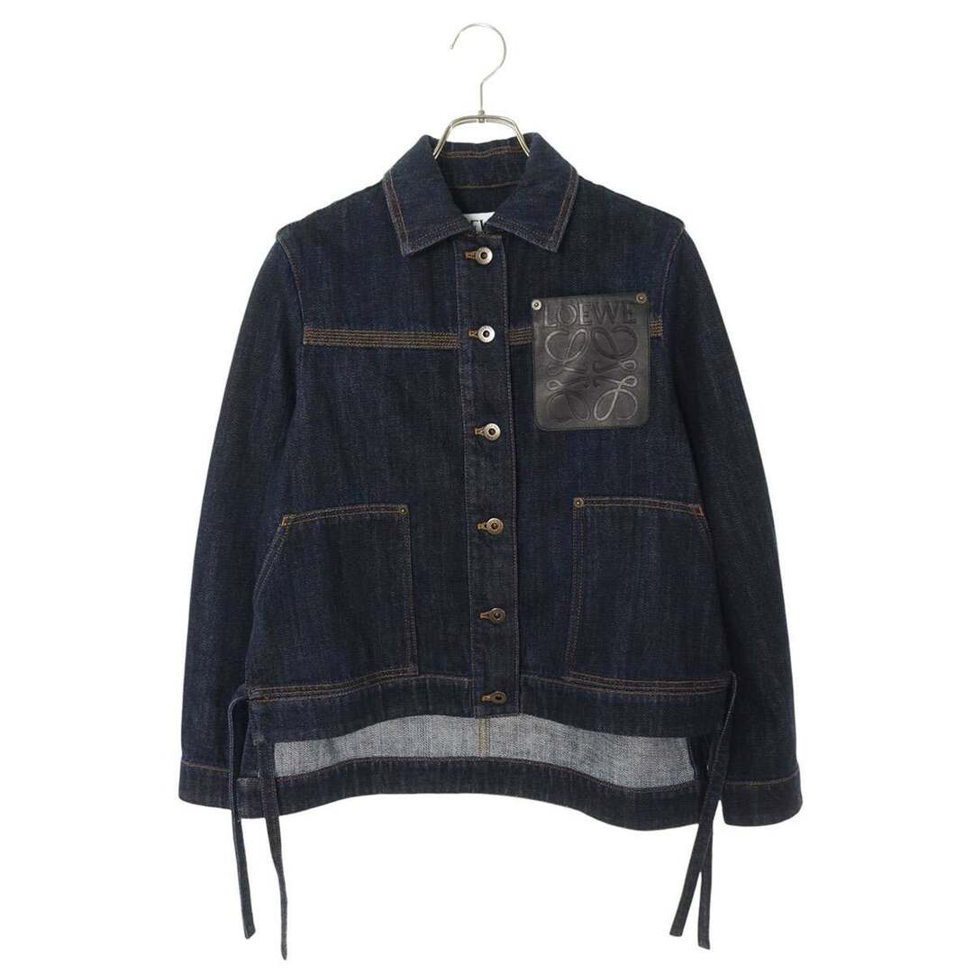 LOEWE - ロエベ S359Y50X77 レザーロゴパッチデニムジャケット LOEWE - ロエベ S359Y50X77 レザーロゴパッチデニムジャケット