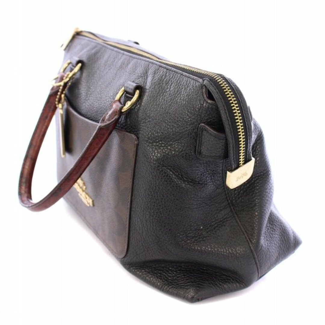 COACH - コーチ ハンドバッグ シグネチャー レザー 切替 ロゴ COACH - コーチ ハンドバッグ シグネチャー レザー 切替 ロゴ