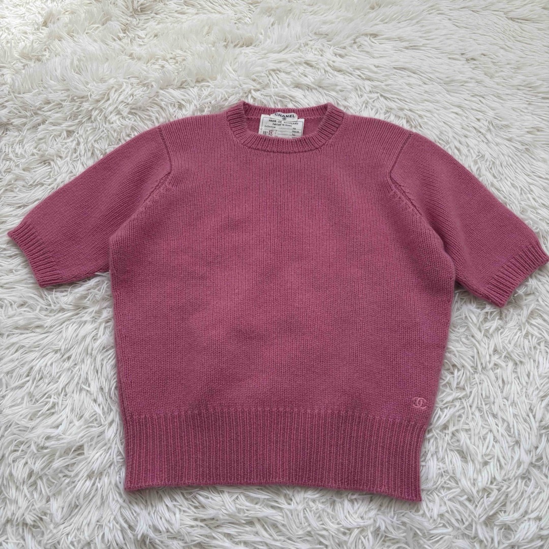 CHANEL - CHANEL ココマーク シャネル カシミヤ100% サマー CHANEL - CHANEL ココマーク シャネル カシミヤ100% サマー