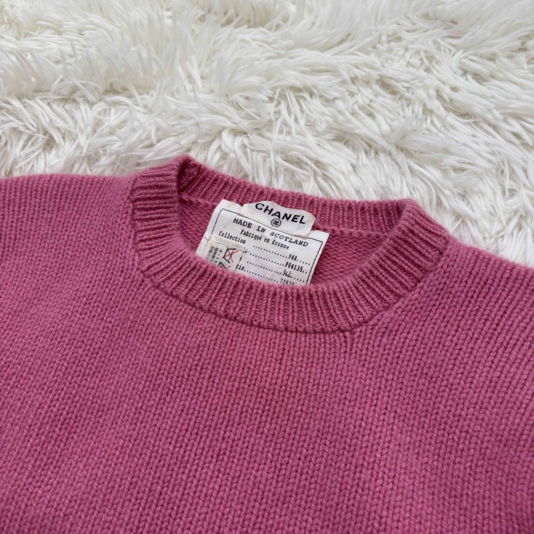 CHANEL - CHANEL ココマーク シャネル カシミヤ100% サマー CHANEL - CHANEL ココマーク シャネル カシミヤ100% サマー