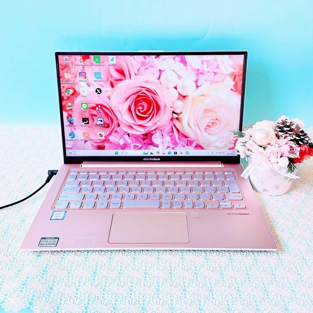 ASUS - 美品✨超薄型‼️小型軽量ピンクノートパソコン ASUS - 美品✨超薄型‼️小型軽量ピンクノートパソコン