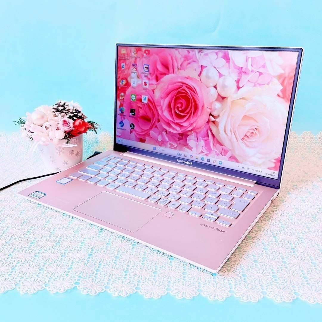 ASUS - 美品✨超薄型‼️小型軽量ピンクノートパソコン ASUS - 美品✨超薄型‼️小型軽量ピンクノートパソコン