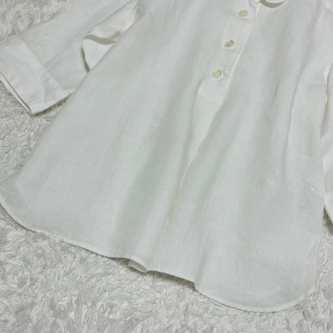 MARGARET HOWELL - 極美品✨マーガレットハウエル 麻100 丸襟 MARGARET HOWELL - 極美品✨マーガレットハウエル 麻100 丸襟