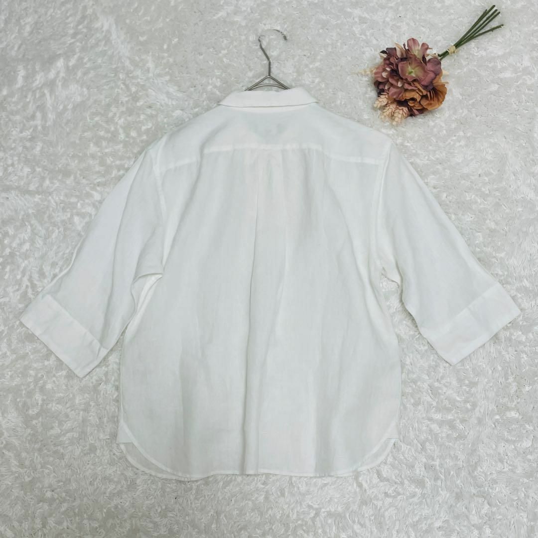 MARGARET HOWELL - 極美品✨マーガレットハウエル 麻100 丸襟 MARGARET HOWELL - 極美品✨マーガレットハウエル 麻100 丸襟