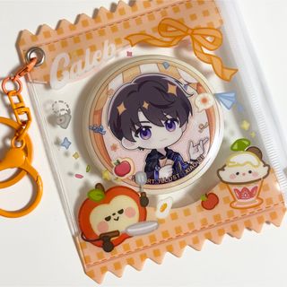 ☆恋と深空　マヒル　缶バッチポーチ　缶バッジケース　キーホルダー　痛バ　推し活(キャラクターグッズ)