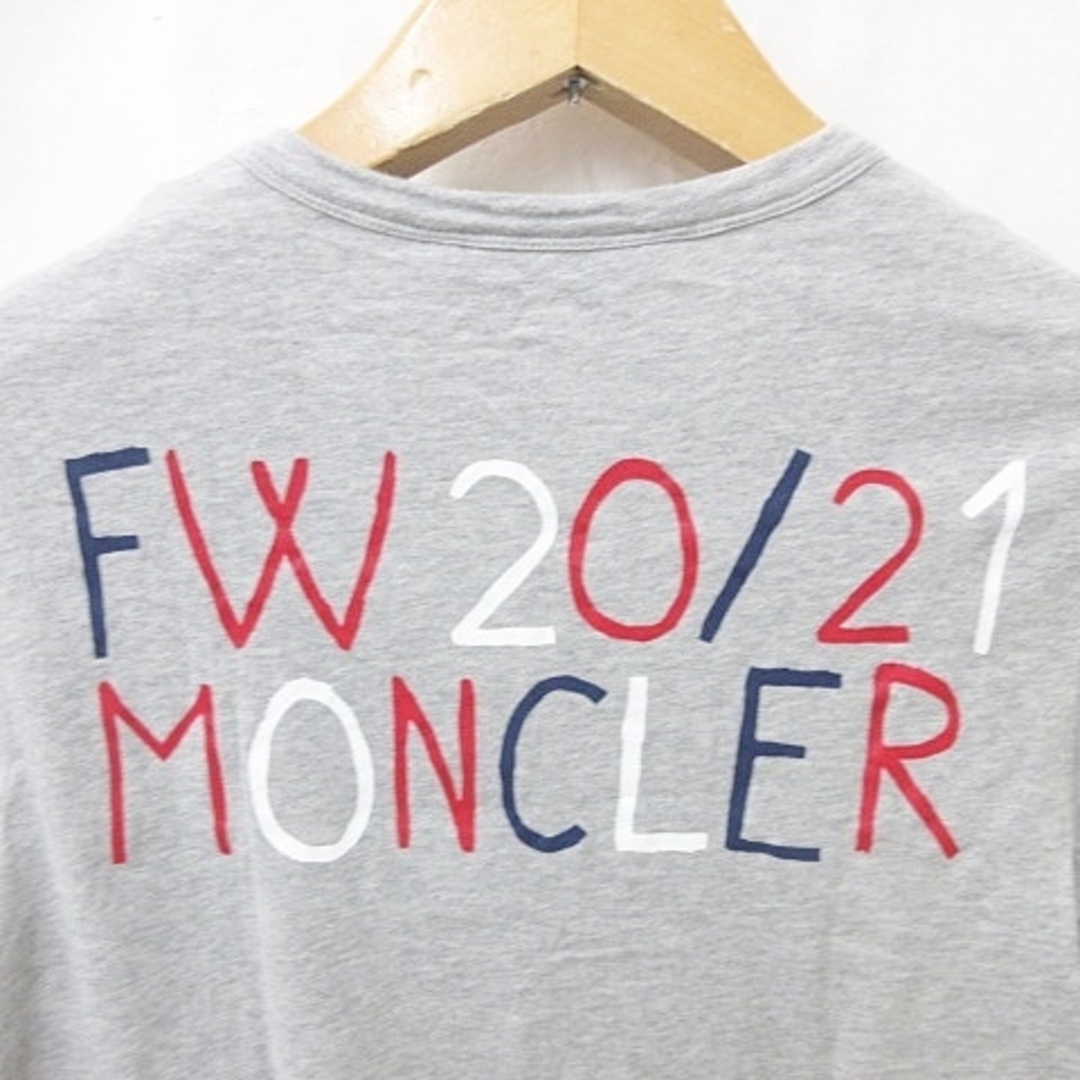 MONCLER - モンクレール MONCLER Tシャツ 半袖 プリント グレー MONCLER - モンクレール MONCLER Tシャツ 半袖 プリント グレー