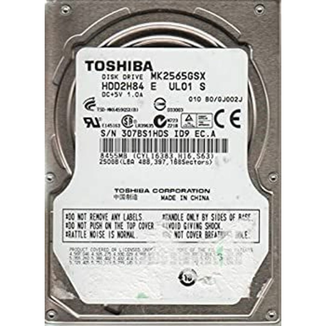 mk2565gsx、hdd2h84?E ul01?S、Toshiba 250?GB SATA 2.5ハード mk2565gsx、hdd2h84?E ul01?S、Toshiba 250?GB SATA 2.5ハード
