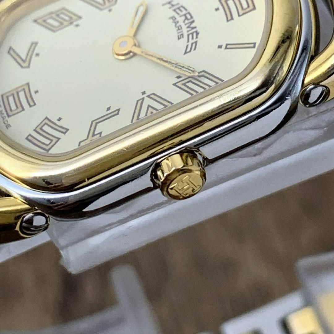 HERMES - エルメス/HERMES ラリー ゴールド文字盤 レディース HERMES - エルメス/HERMES ラリー ゴールド文字盤 レディース
