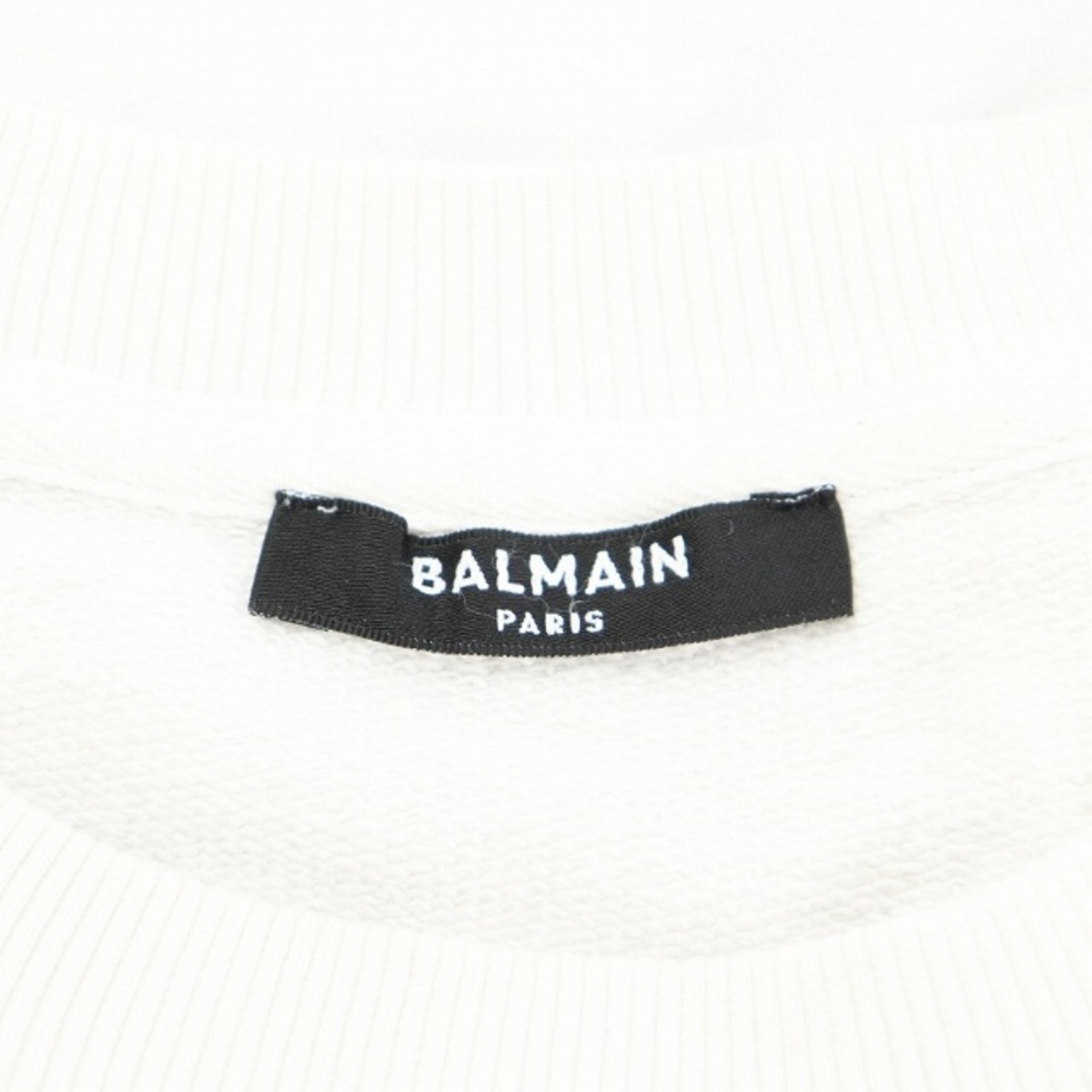 BALMAIN - バルマン スウェット トレーナー S 白 JQ005BB23 BALMAIN - バルマン スウェット トレーナー S 白 JQ005BB23