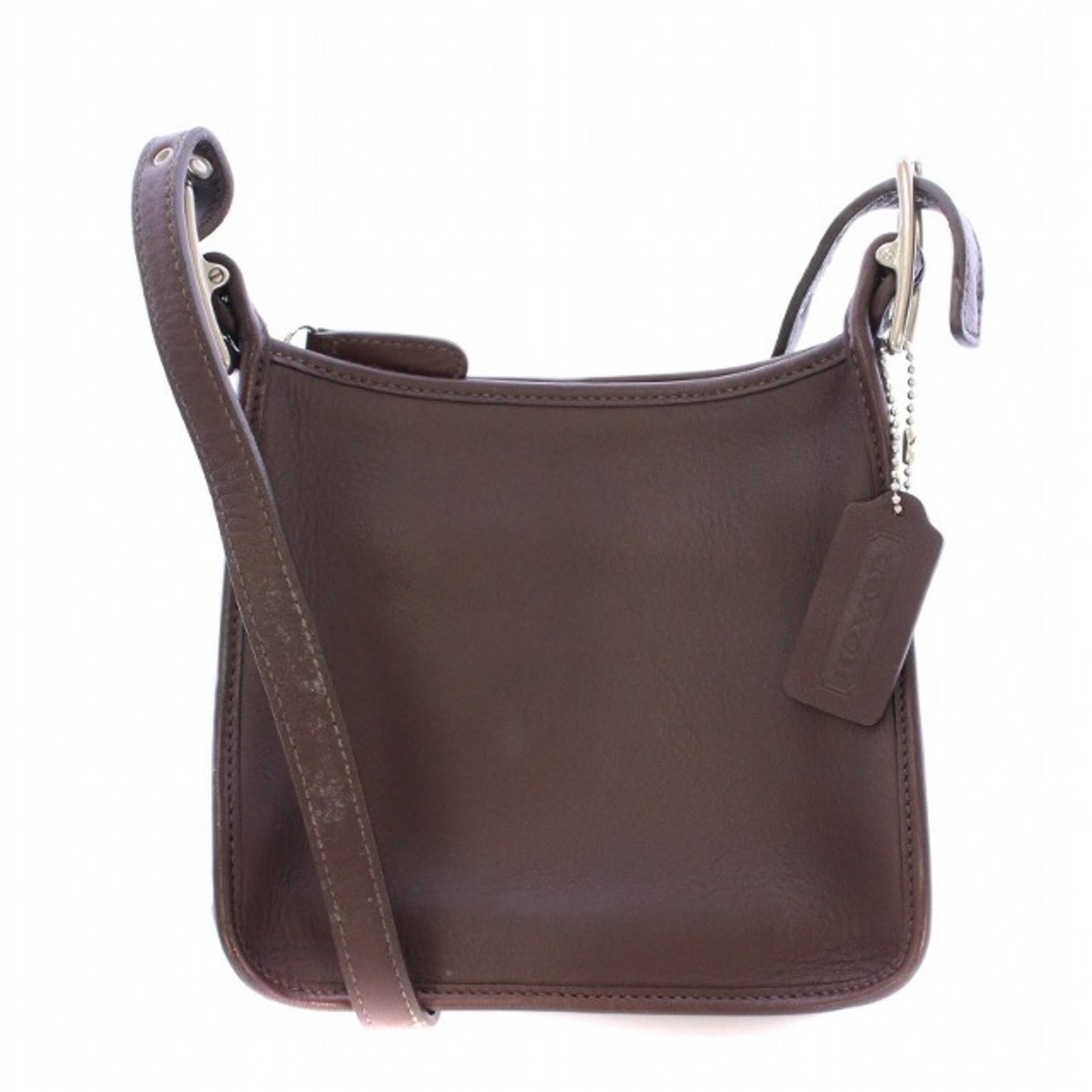 COACH - コーチ オールド ショルダーバッグ コンパクト レザー COACH - コーチ オールド ショルダーバッグ コンパクト レザー