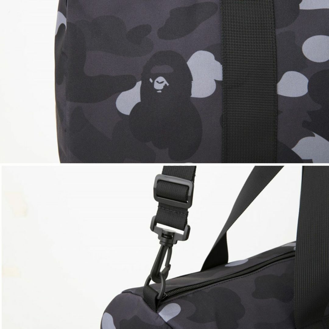 A BATHING APE - A BATHING APE ブラックカモ柄 大容量ダッフル A BATHING APE - A BATHING APE ブラックカモ柄 大容量ダッフル