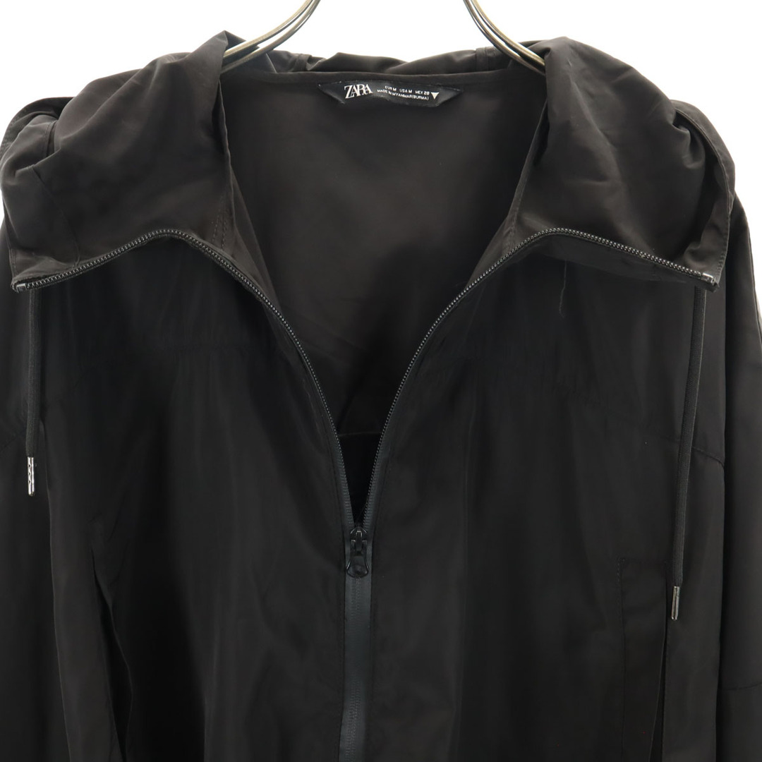 ZARA - 古着 ZARA ザラ ジップジャケット M ブラック オーバー ZARA - 古着 ZARA ザラ ジップジャケット M ブラック オーバー