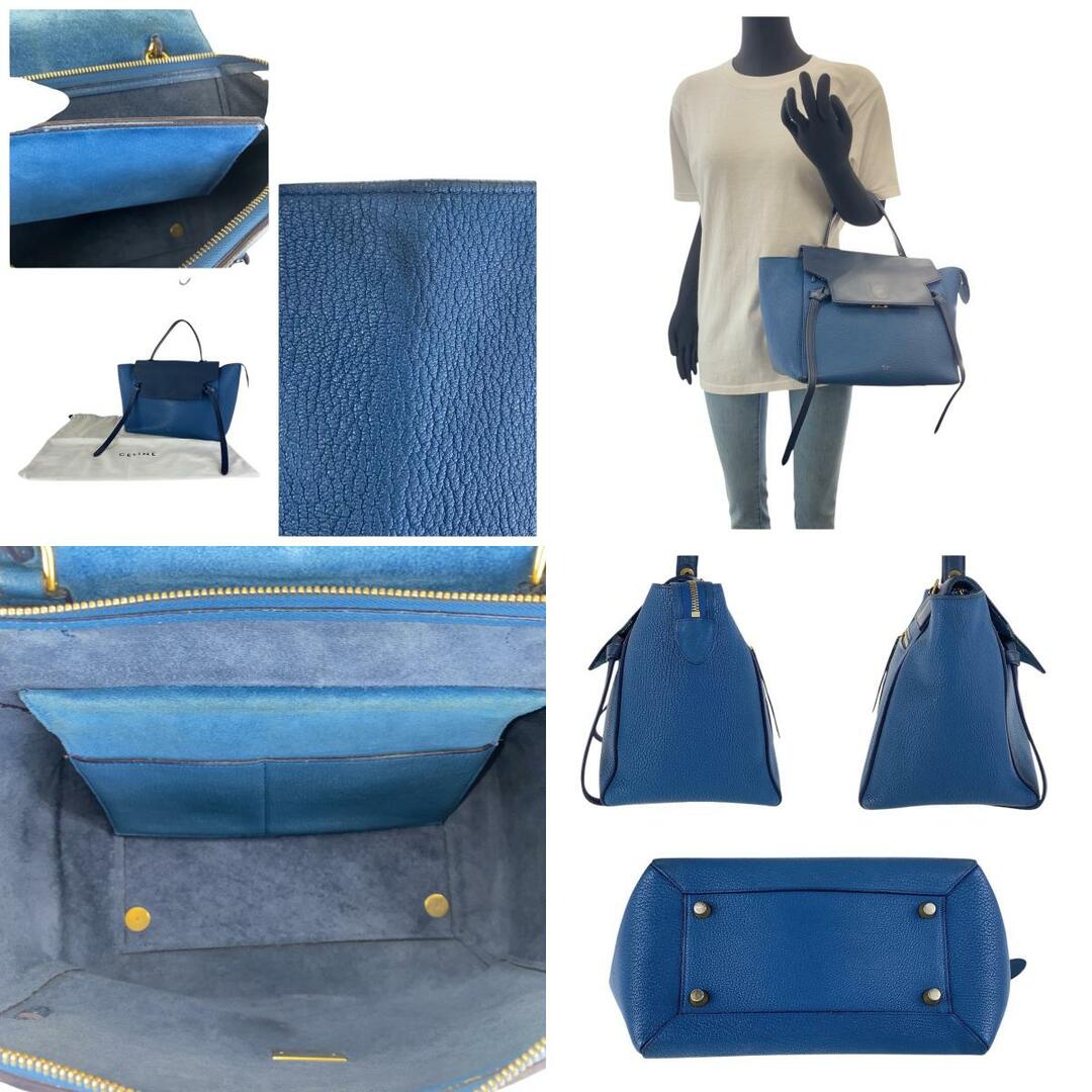 CELINE - CELINE セリーヌ ベルトバッグ バイカラー ブラー CELINE - CELINE セリーヌ ベルトバッグ バイカラー ブラー