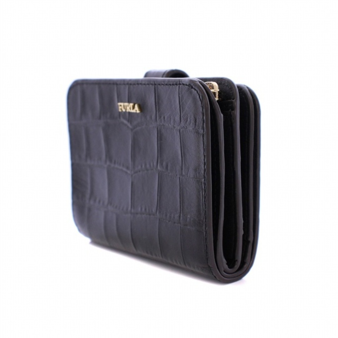 FURLA - フルラ FURLA 財布 二つ折り L字ファスナー クロコ型 FURLA - フルラ FURLA 財布 二つ折り L字ファスナー クロコ型