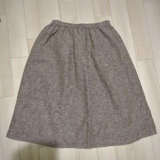 USED ロイッタ 綿麻リネンスカート 杢(ロングスカート)