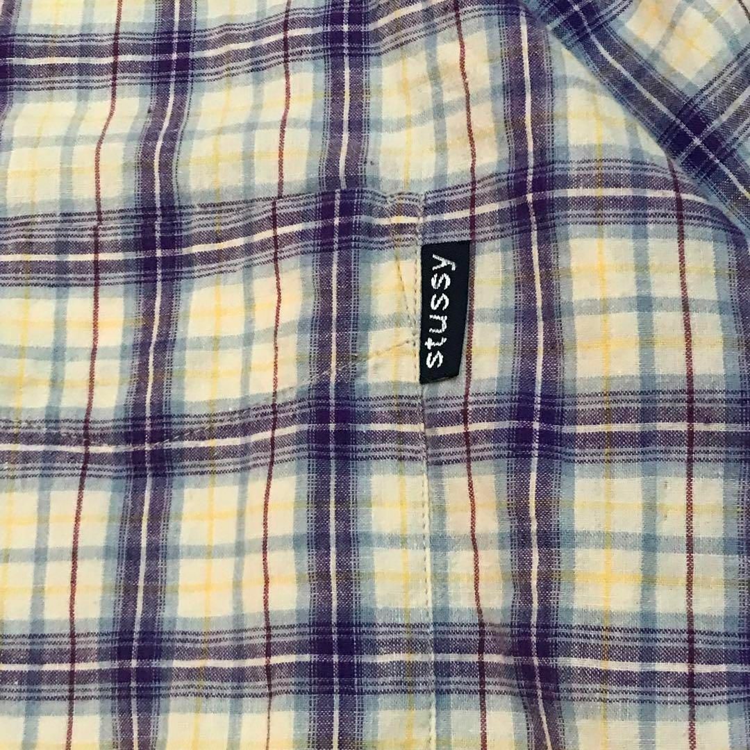 STUSSY - 90s OLD STUSSY オンブレ チェックシャツ 半袖シャツ STUSSY - 90s OLD STUSSY オンブレ チェックシャツ 半袖シャツ