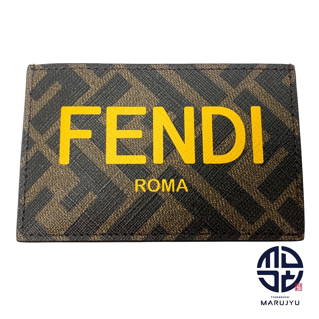 FENDI - FENDI フェンディ FFロゴ FFモノグラム 7M0328 ブラウン FENDI - FENDI フェンディ FFロゴ FFモノグラム 7M0328 ブラウン