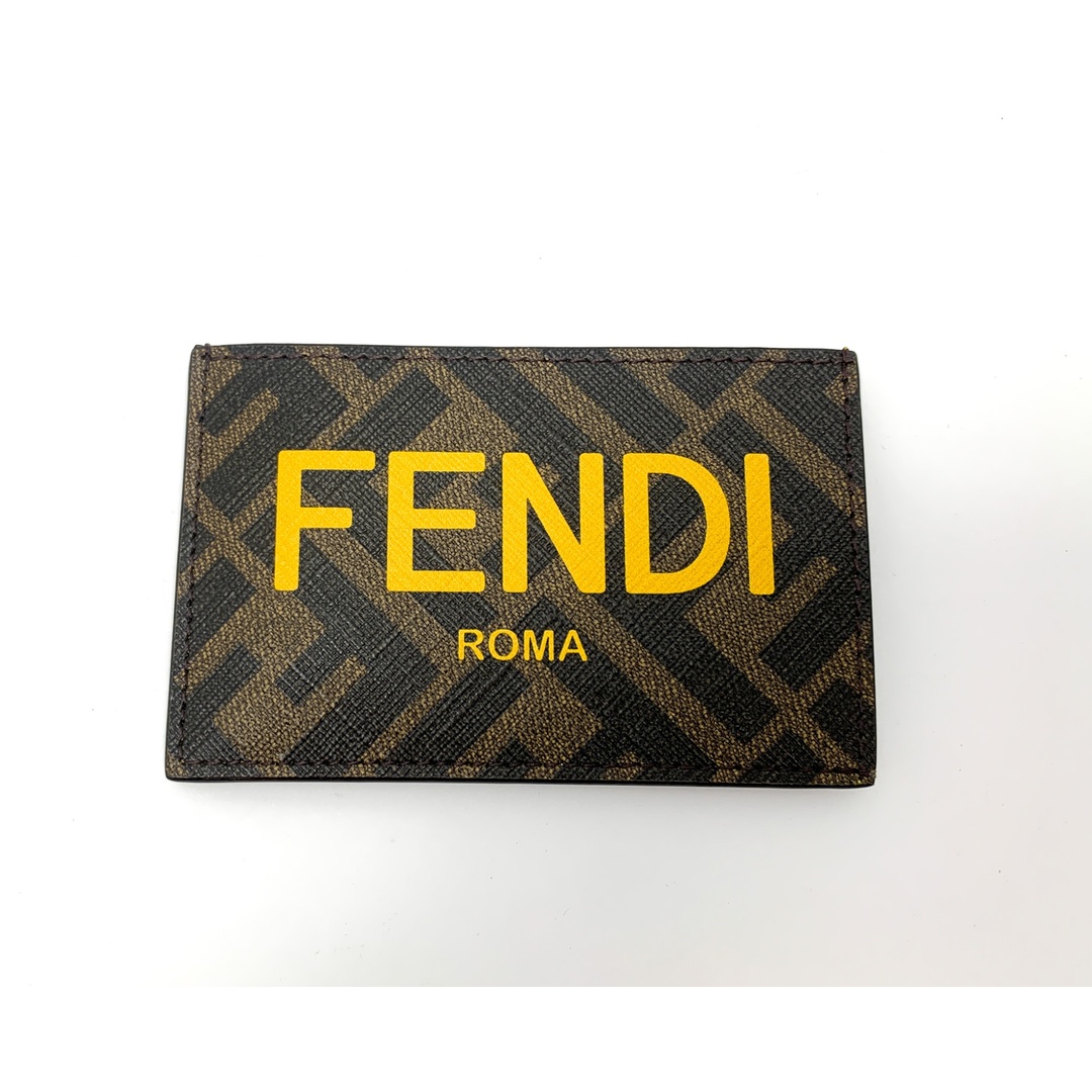 FENDI - FENDI フェンディ FFロゴ FFモノグラム 7M0328 ブラウン FENDI - FENDI フェンディ FFロゴ FFモノグラム 7M0328 ブラウン