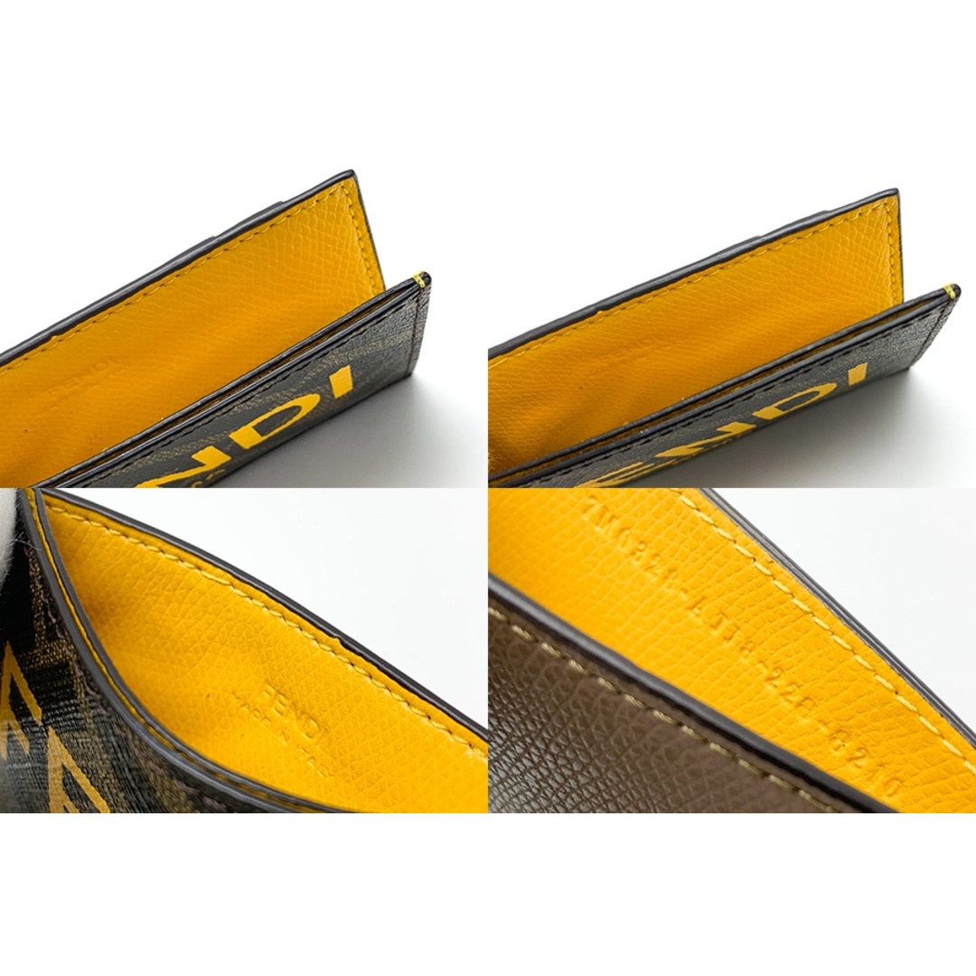 FENDI - FENDI フェンディ FFロゴ FFモノグラム 7M0328 ブラウン FENDI - FENDI フェンディ FFロゴ FFモノグラム 7M0328 ブラウン
