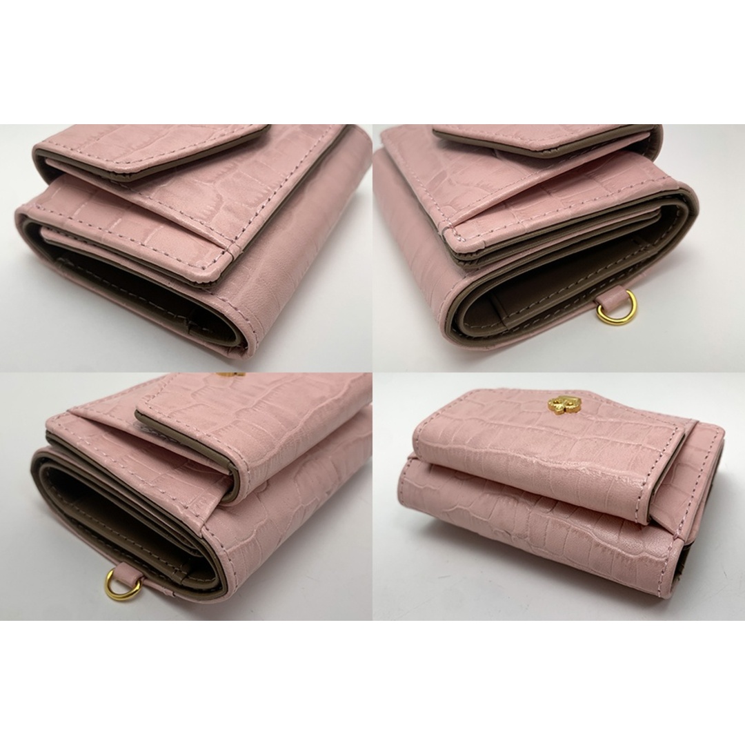 濱野皮革工藝/HAMANO - HAMANO 濱野屋 クロコ型押し ピンク系 濱野皮革工藝/HAMANO - HAMANO 濱野屋 クロコ型押し ピンク系