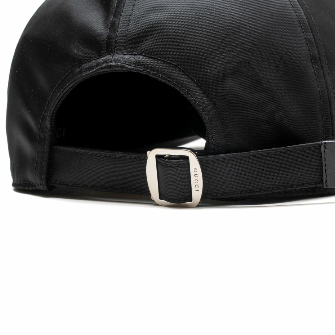 GUCCI - 新品 GUCCI ロゴ付き ナイロン ベースボールキャップの GUCCI - 新品 GUCCI ロゴ付き ナイロン ベースボールキャップの