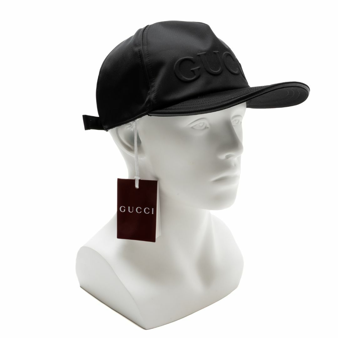 GUCCI - 新品 GUCCI ロゴ付き ナイロン ベースボールキャップの GUCCI - 新品 GUCCI ロゴ付き ナイロン ベースボールキャップの