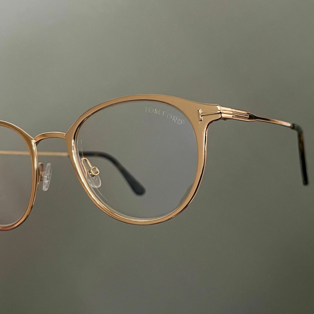 TOM FORD EYEWEAR - トムフォード メガネ ボストン ゴールド TOM FORD EYEWEAR - トムフォード メガネ ボストン ゴールド