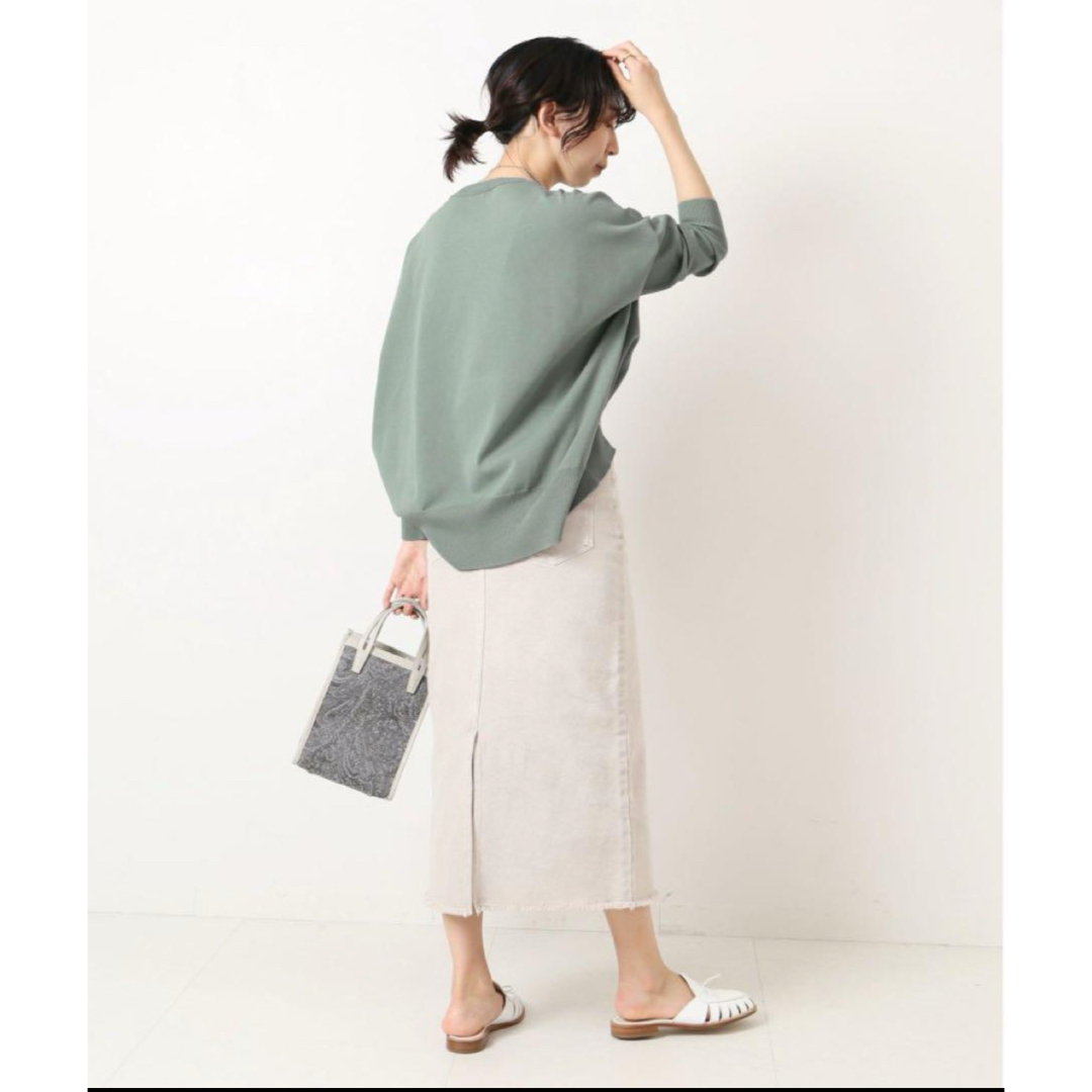 IENA(イエナ)のIENA コットンストレッチNEOワイド長袖プルオーバー レディースのトップス(ニット/セーター)の商品写真