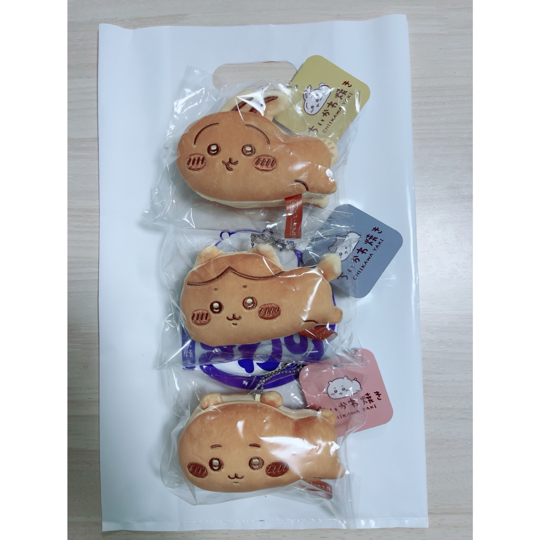 ちいかわ - ちちかわ焼き マスコット 3種セット(ショッパー付き ちいかわ - ちちかわ焼き マスコット 3種セット(ショッパー付き
