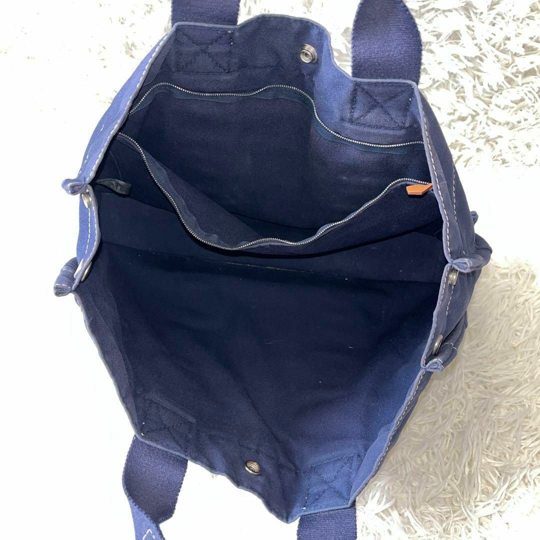 HERMES - エルメス トートバッグ ドーヴィル MM ネイビー HERMES - エルメス トートバッグ ドーヴィル MM ネイビー