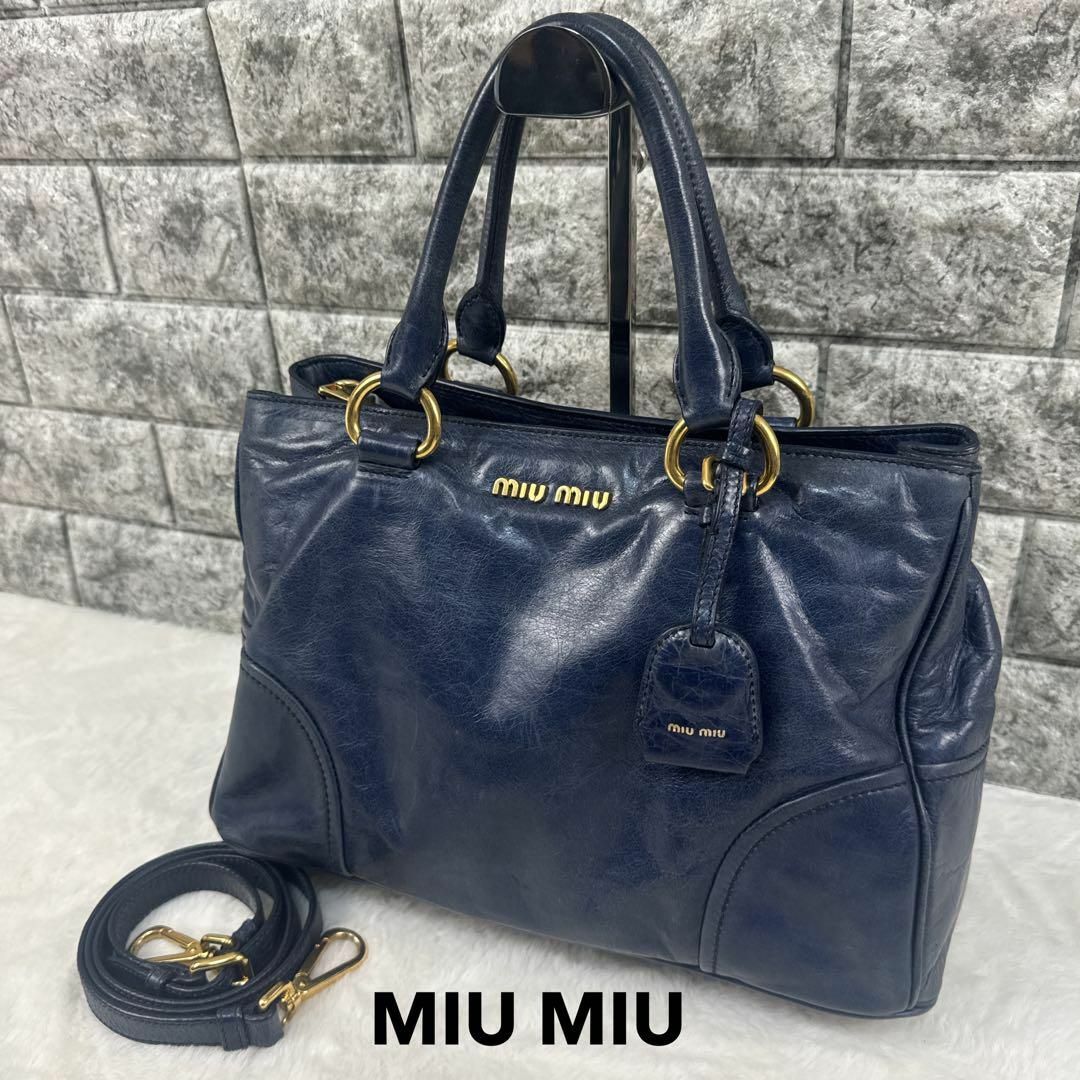 MIU MIU - miumiu archive leather 2way shoulderbagの通販 by MIU MIU - miumiu archive leather 2way shoulderbagの通販 by