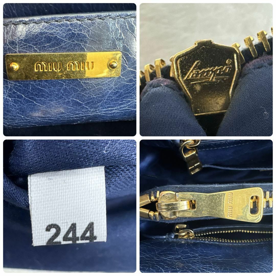 MIU MIU - miumiu archive leather 2way shoulderbagの通販 by MIU MIU - miumiu archive leather 2way shoulderbagの通販 by