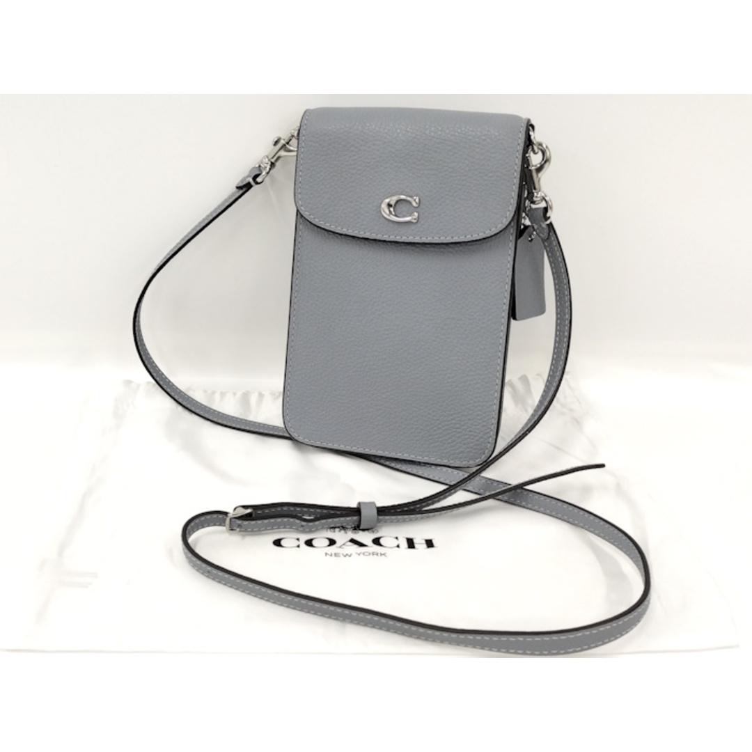 COACH - COACH ショルダーバッグ フォーンクロスボディ グレー COACH - COACH ショルダーバッグ フォーンクロスボディ グレー