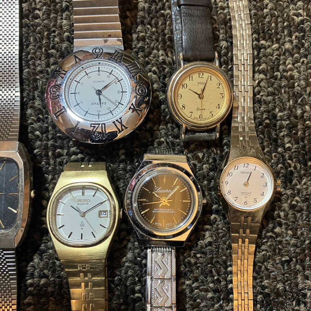 SEIKO - ①電池・手巻き・自動巻き腕時計 17個ジャンクセットの SEIKO - ①電池・手巻き・自動巻き腕時計 17個ジャンクセットの