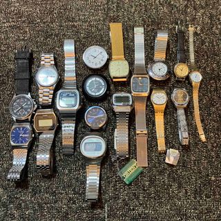 SEIKO - ①電池・手巻き・自動巻き腕時計 17個ジャンクセットの SEIKO - ①電池・手巻き・自動巻き腕時計 17個ジャンクセットの