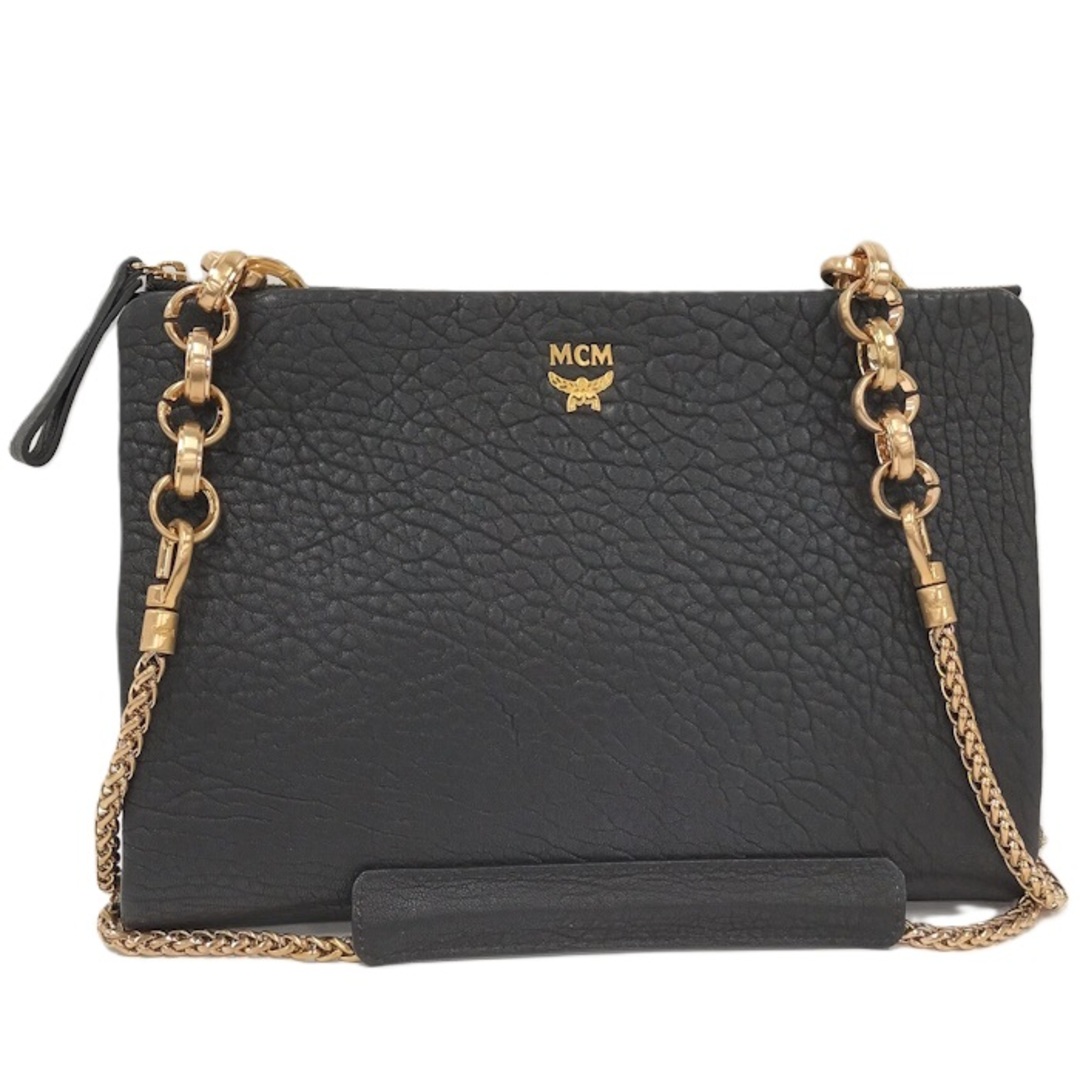 MCM - MCM ショルダーバッグ チェーンクロスボディバッグ レザー MCM - MCM ショルダーバッグ チェーンクロスボディバッグ レザー