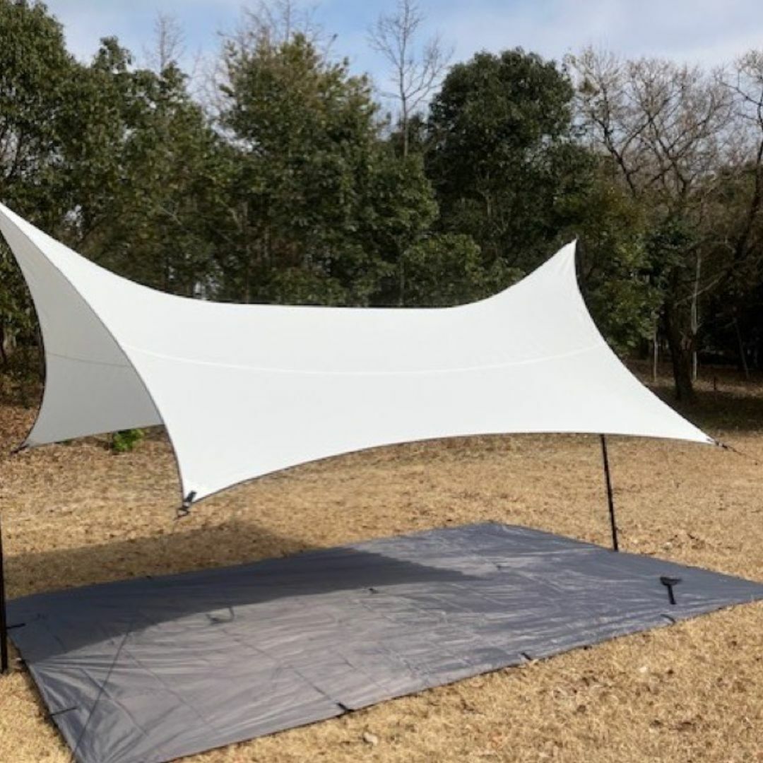 HILLEBERG - 希少 Telo tarp limited crescent white タープの HILLEBERG - 希少 Telo tarp limited crescent white タープの