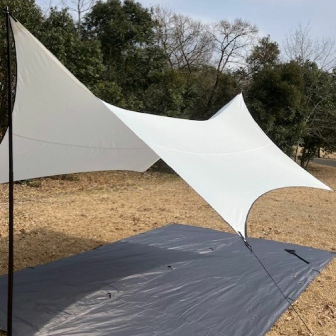 HILLEBERG - 希少 Telo tarp limited crescent white タープの HILLEBERG - 希少 Telo tarp limited crescent white タープの