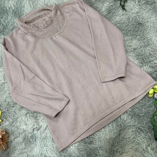 ビスティ(BISTY)の【BISTY】網ハイネックニット　セーター　(M) ビジュー(ニット/セーター)