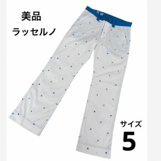 美品】ラッセルノ ゴルフパンツ ロングパンツ サイズ5 Lサイズ 美品】ラッセルノ ゴルフパンツ ロングパンツ サイズ5 Lサイズ