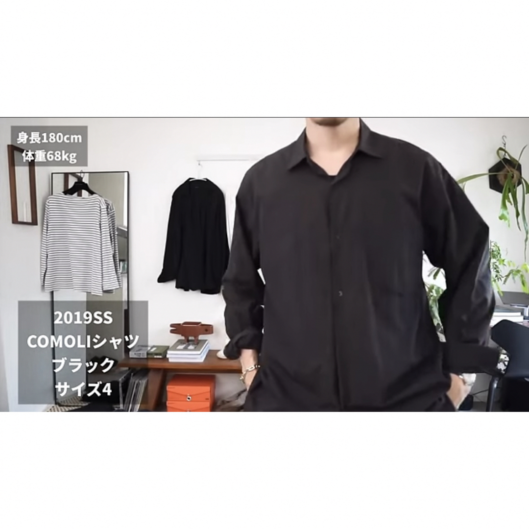 COMOLI - 希少 comoli シャツ Black 2の通販 by WRR's shop COMOLI - 希少 comoli シャツ Black 2の通販 by WRR's shop