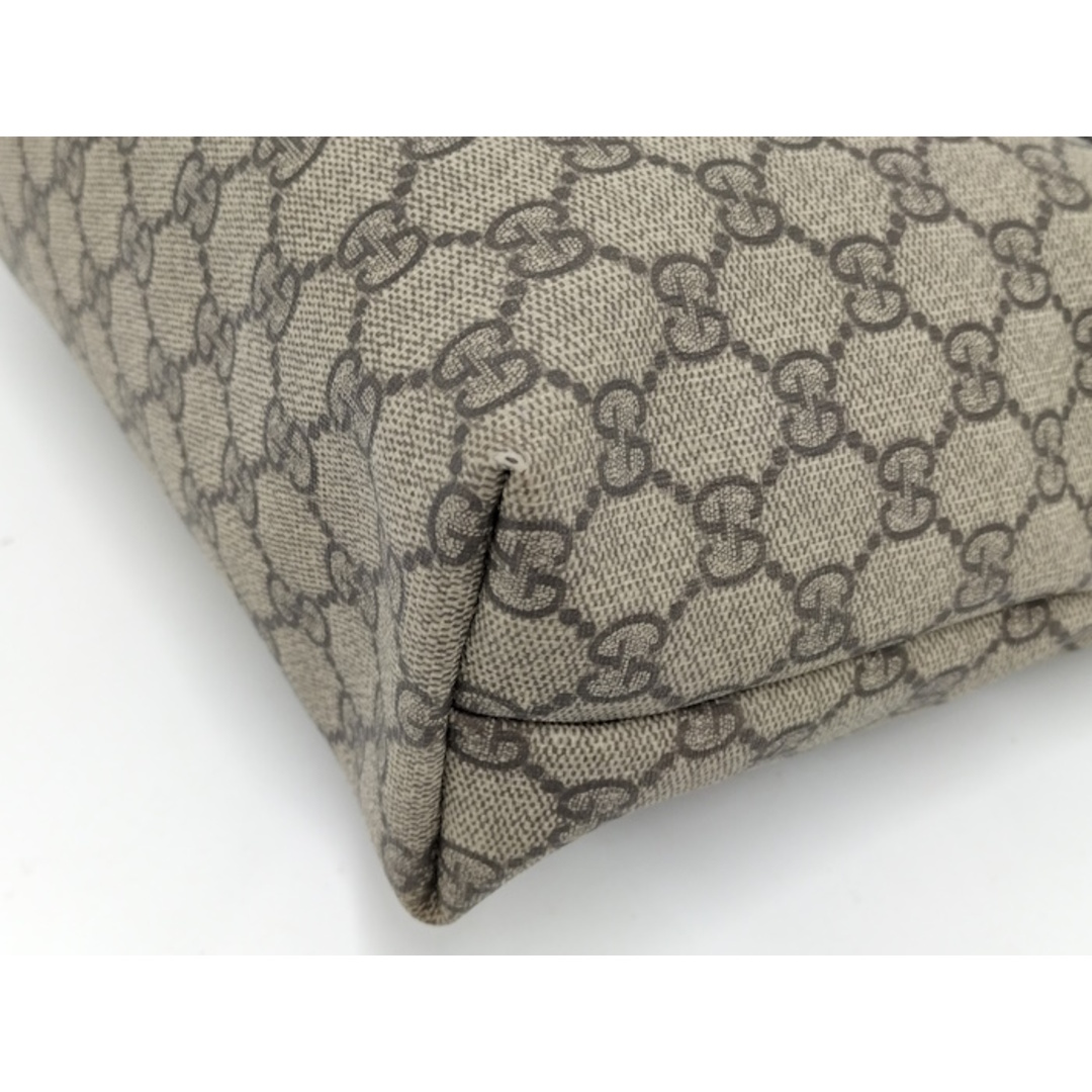 GUCCI - GUCCI トートバッグ GGスプリーム PVC グレー系 211138 GUCCI - GUCCI トートバッグ GGスプリーム PVC グレー系 211138