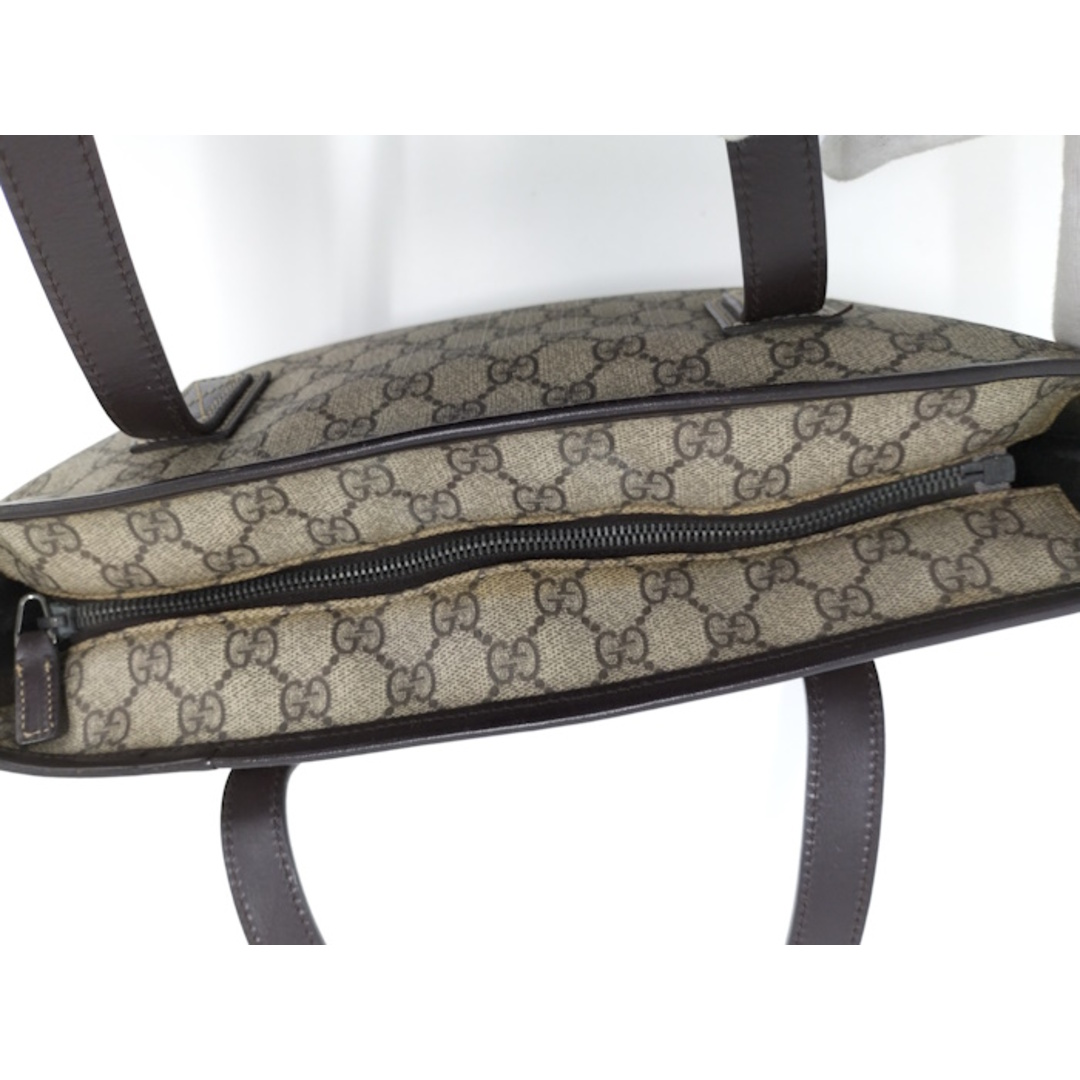 GUCCI - GUCCI トートバッグ GGスプリーム PVC グレー系 211138 GUCCI - GUCCI トートバッグ GGスプリーム PVC グレー系 211138