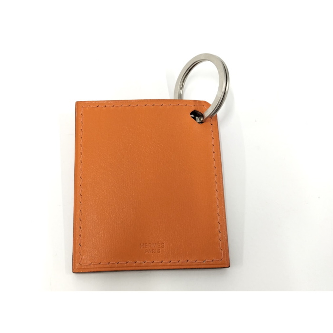 HERMES - HERMES キーホルダー ボックスカーフ オレンジの通販 HERMES - HERMES キーホルダー ボックスカーフ オレンジの通販