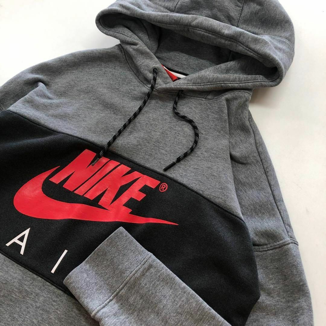 NIKE - NIKE パーカー グレー/ブラック メンズLの通販 by 古着 NIKE - NIKE パーカー グレー/ブラック メンズLの通販 by 古着