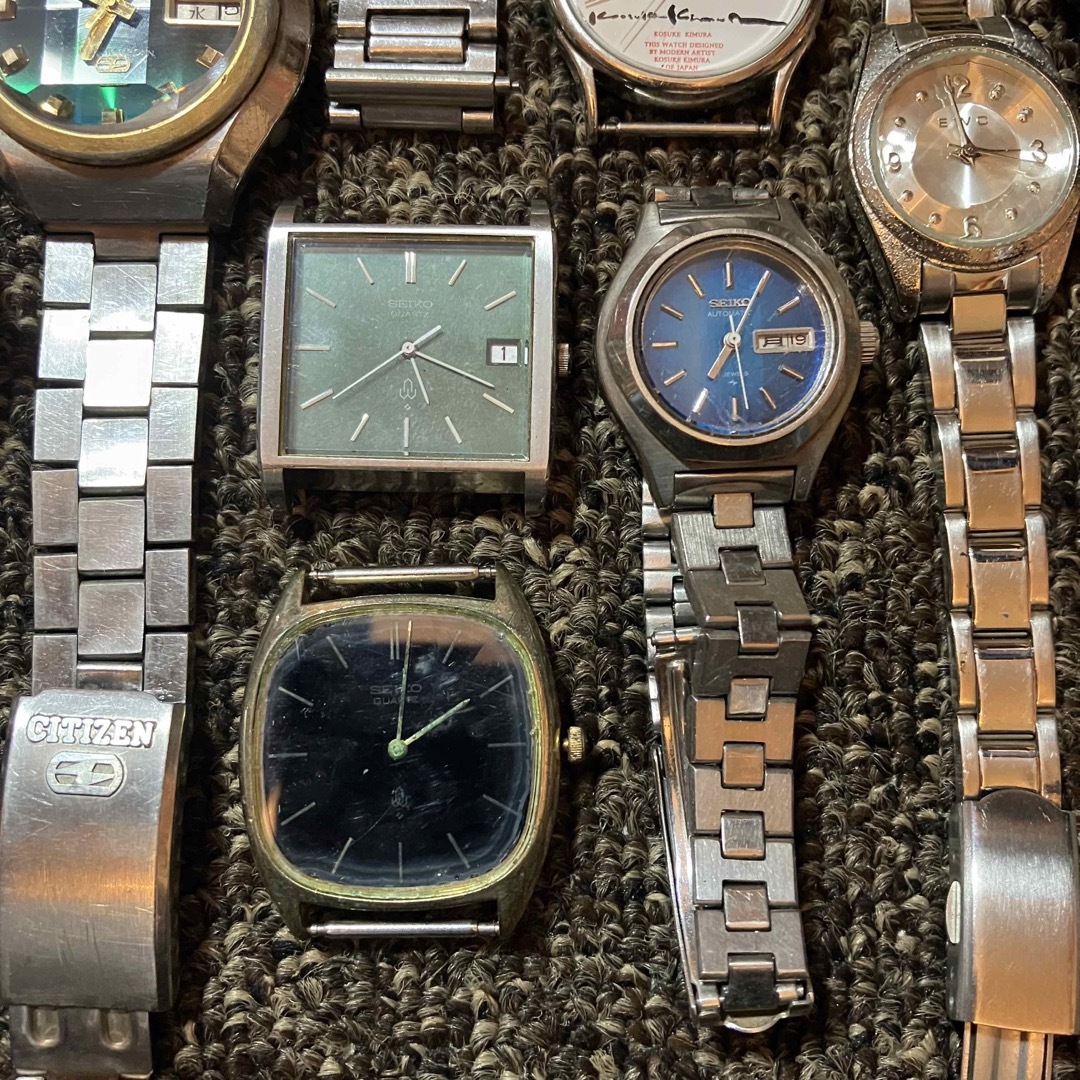 SEIKO - ②電池・手巻き・自動巻き腕時計 16個 ジャンクセットの SEIKO - ②電池・手巻き・自動巻き腕時計 16個 ジャンクセットの