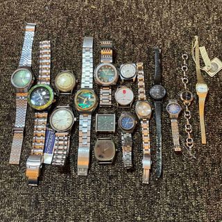 SEIKO - ②電池・手巻き・自動巻き腕時計 16個 ジャンクセットの SEIKO - ②電池・手巻き・自動巻き腕時計 16個 ジャンクセットの